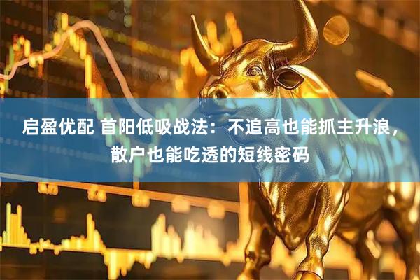 启盈优配 首阳低吸战法：不追高也能抓主升浪，散户也能吃透的短线密码