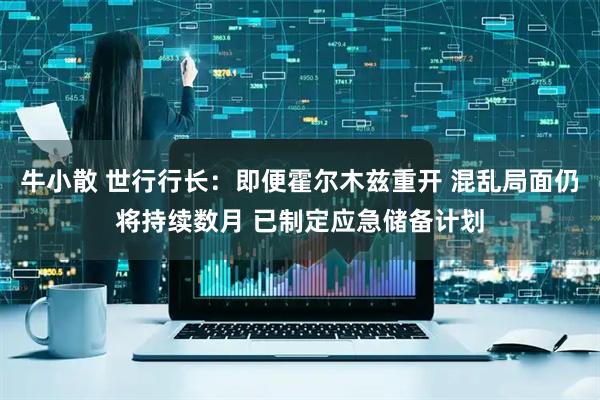 牛小散 世行行长：即便霍尔木兹重开 混乱局面仍将持续数月 已制定应急储备计划