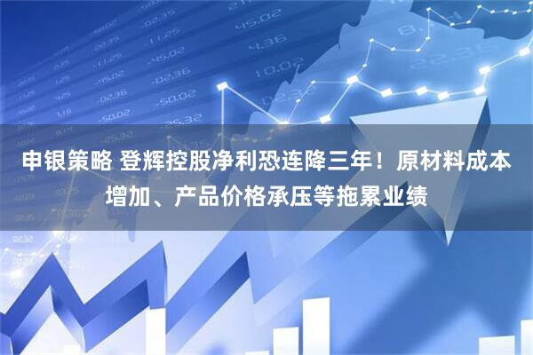 申银策略 登辉控股净利恐连降三年！原材料成本增加、产品价格承压等拖累业绩