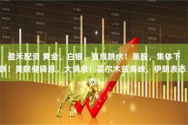 盈禾配资 黄金、白银，直线跳水！美股，集体下跌！美联储降息，大消息！霍尔木兹海峡，伊朗表态！