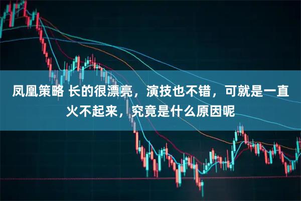 凤凰策略 长的很漂亮，演技也不错，可就是一直火不起来，究竟是什么原因呢