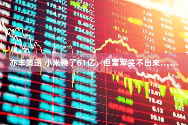 亦丰策略 小米赚了61亿，但雷军笑不出来……